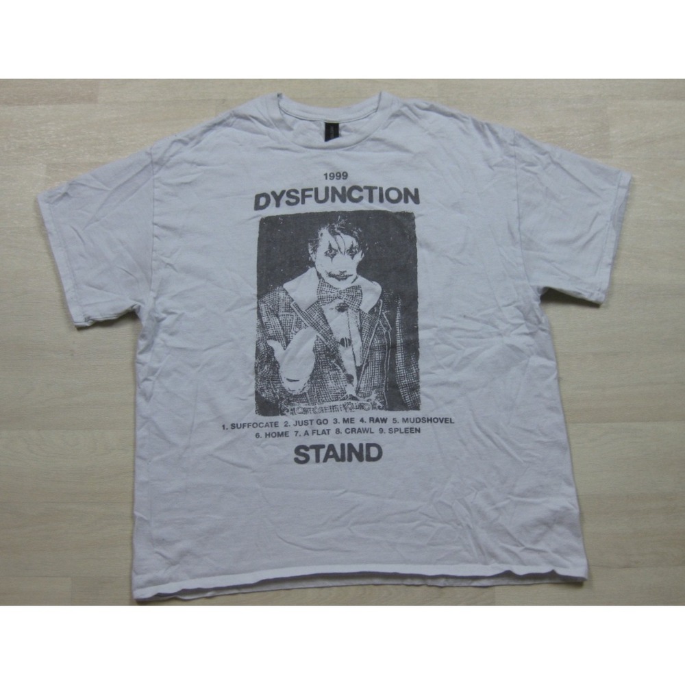 Staind Dysfunction T-Shirt (XL) Band Tee Nu Metal 90s Y2K Throwback REPRINT